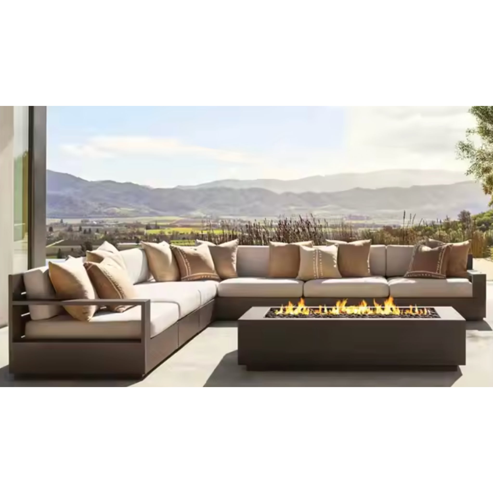 LuxStone Concrete Outdoor Fire Pit