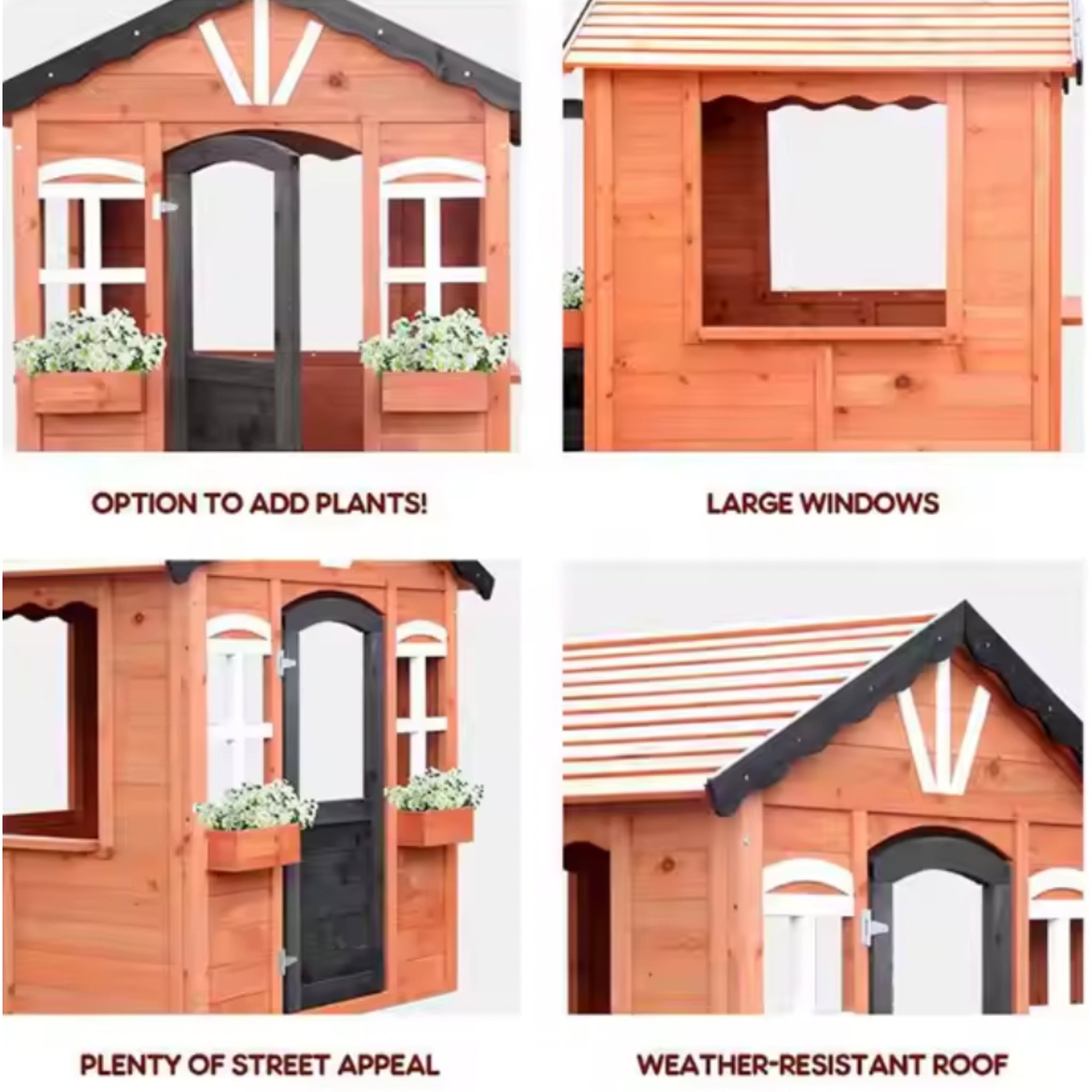 Adventure Hut Deluxe Wooden Playhouse